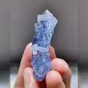 Natural Blue Phantom Fluorite comes from Yaogangxian,Hunan 30*55*15MM - image 3