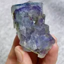 Natural Blue Phantom Fluorite comes from Yaogangxian,Hunan 30*60*25MM - image 3
