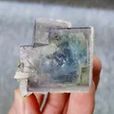 Natural Blue Phantom Fluorite comes from Yaogangxian,Hunan 35*35*35MM - image 1