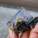 Natural Blue Phantom Fluorite comes from Yaogangxian,Hunan 40*30*30MM - image 3