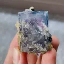 Natural Blue Phantom Fluorite comes from Yaogangxian,Hunan 40*30*30MM - image 2