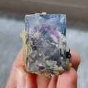 Natural Blue Phantom Fluorite comes from Yaogangxian,Hunan 40*30*30MM - image 1