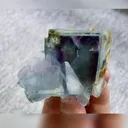 Natural Blue Phantom Fluorite comes from Yaogangxian,Hunan 70*50*35MM - image 2