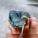 Natural Blue Phantom Fluorite comes from Yaogangxian,Hunan 75*45*30MM - image 4
