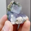 Natural Blue Phantom Fluorite comes from Yaogaoxian,Hunan 35*35*30MM - image 4