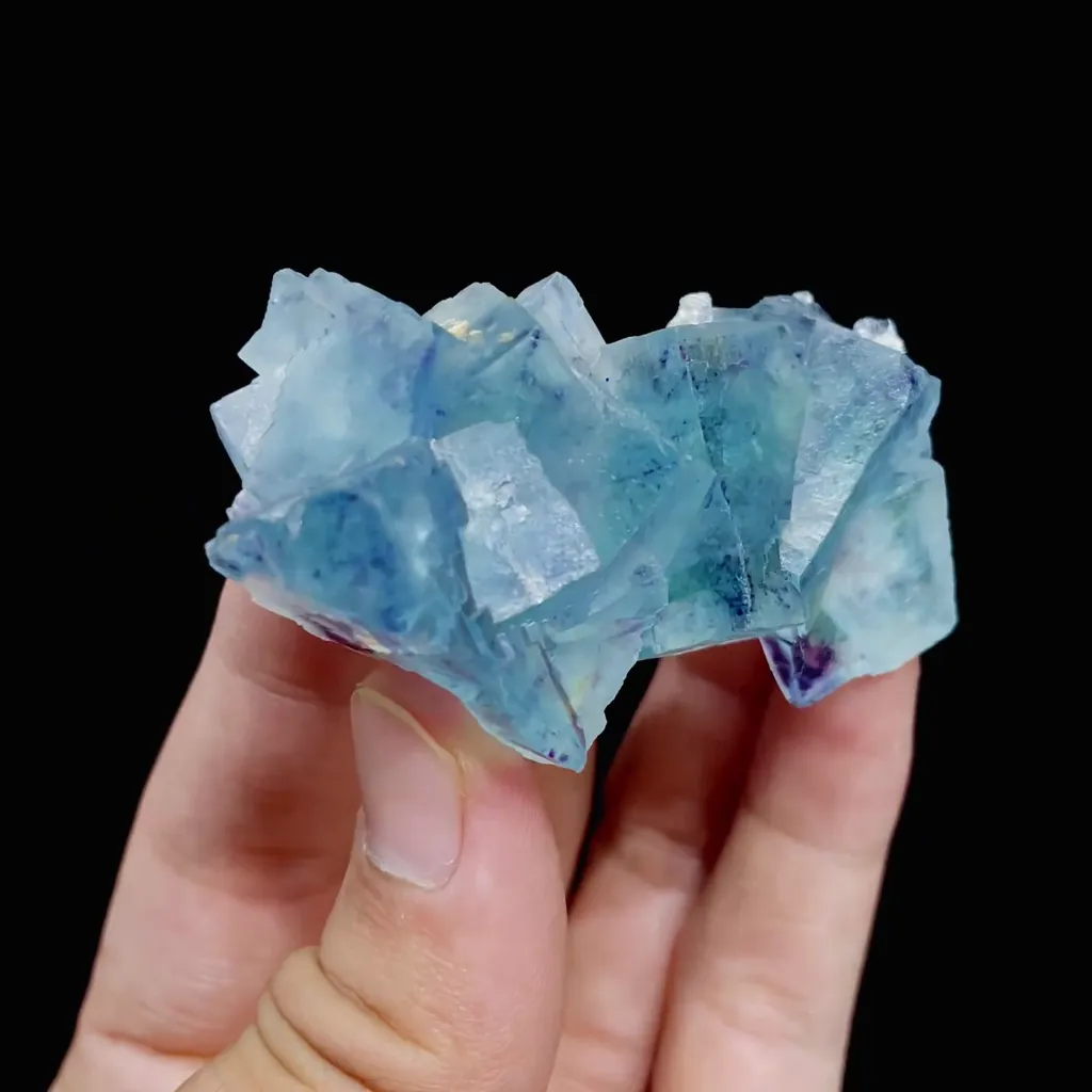 Natural Blue Phantom Fluorite comes from Yindu, Inner Mongolia 70*35*20MM - image 3