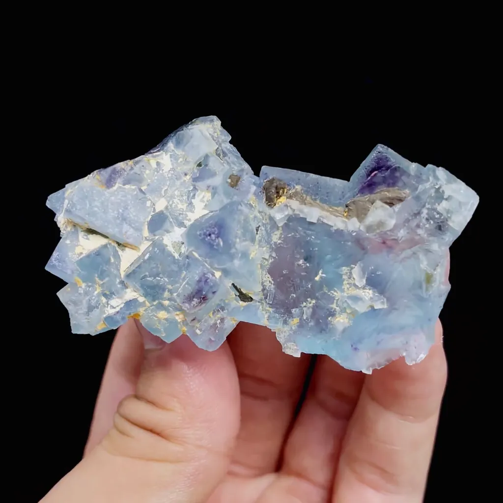 Natural Blue Phantom Fluorite comes from Yindu, Inner Mongolia 70*35*20MM - image 4