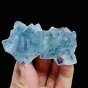 Natural Blue Phantom Fluorite comes from Yindu, Inner Mongolia 70*35*20MM - image 5