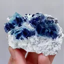 Natural Blue Phantom Fluorite comes from Yindu, Inner Mongolia 75*45*25MM - image 2