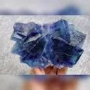 Natural Blue Phantom Fluorite comes from Yindu,Inner Mongolia 128*85*35MM - image 4