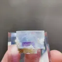 Natural Blue Phantom Fluorite comes from Yindu,Inner Mongolia 15*15*10MM - image 4