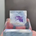 Natural Blue Phantom Fluorite comes from Yindu,Inner Mongolia 15*15*10MM - image 1