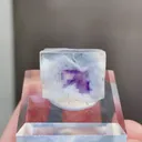Natural Blue Phantom Fluorite comes from Yindu,Inner Mongolia 15*15*10MM - image 2