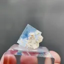 Natural Blue Phantom Fluorite comes from Yindu,Inner Mongolia 15*15*10MM - image 5
