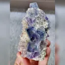 Natural Blue Phantom Fluorite comes from Yindu,Inner Mongolia 50*85*40MM - image 1