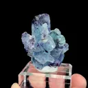 Natural Blue Phantom Fluorite, Mineral Specimen: Inner Mongolia,China (35*40*25MM) - image 1