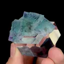 Natural blue phantom Fluorite, mineral specimen: Inner Mongolia,China (40*30*20MM) - image 2
