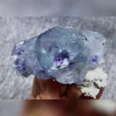 Natural Blue Phantom Fluorite, Mineral Specimen: Yaogangxian,Hunan (75*45*45MM) - image 2