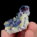 Natural Blue Phantom Fluorite, Mineral Specimen: Yindu,Inner Mongolia (25*40*25MM) - image 3