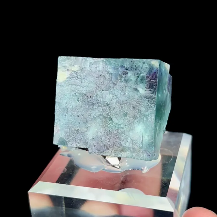 Natural Blue Phantom Fluorite, Mineral Specimen: Yindu,Inner Mongolia (30*25*20MM) image