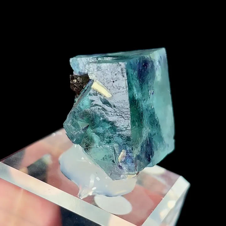 Natural Blue Phantom Fluorite, Mineral Specimen: Yindu,Inner Mongolia (30*25*20MM) - image 4