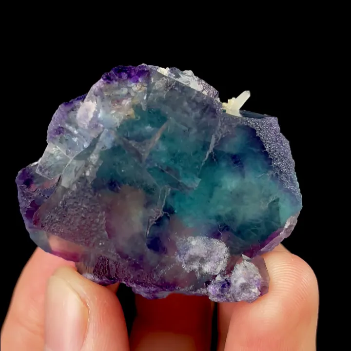 Natural Blue Phantom Fluorite, Mineral Specimen: Yindu,Inner Mongolia (35*35*20MM) - image 4