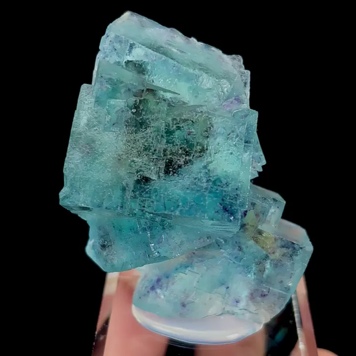 Natural Blue Phantom Fluorite, Mineral Specimen: Yindu,Inner Mongolia (40*45*25MM) - image 4