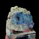Natural Blue Phantom Fluorite, Mineral Specimen: Yindu,Inner Mongolia (45*30*20MM) - image 3
