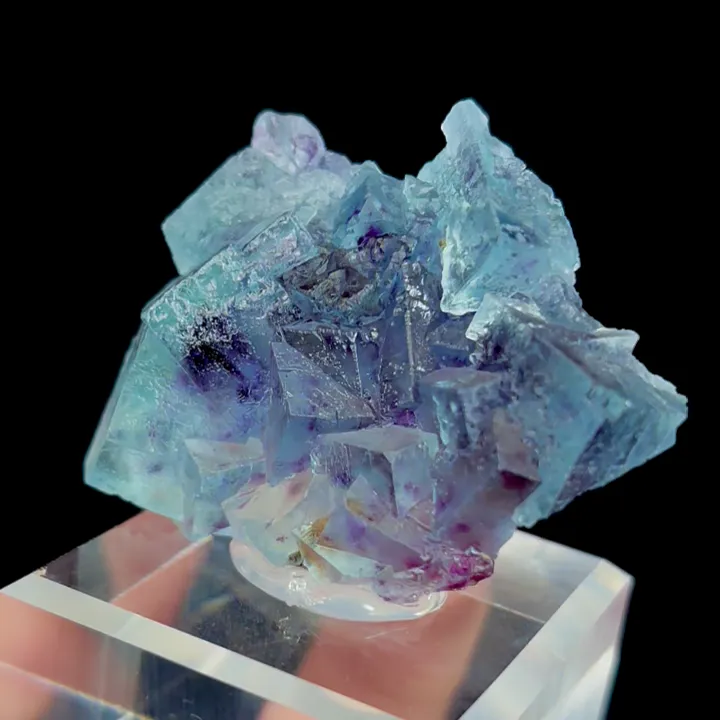 Natural Blue Phantom Fluorite, Mineral Specimen: Yindu,Inner Mongolia (50*20*35MM) - image 3