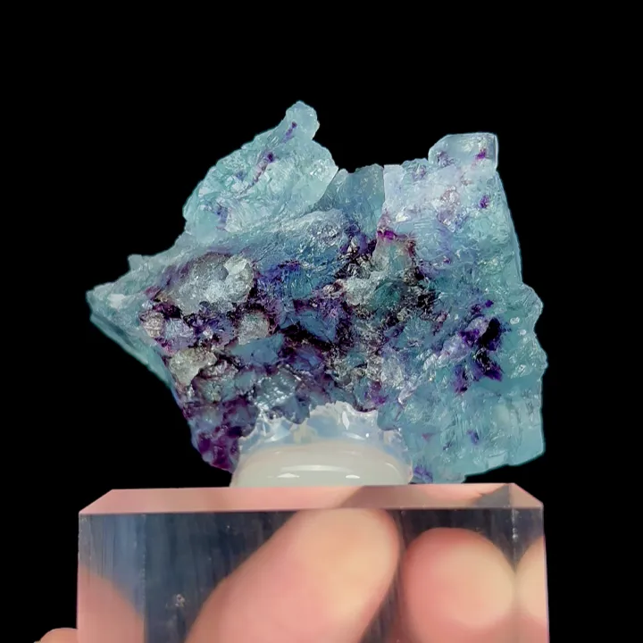 Natural Blue Phantom Fluorite, Mineral Specimen: Yindu,Inner Mongolia (50*20*35MM) - image 2
