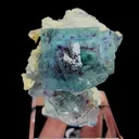 Natural Blue Phantom Fluorite, Mineral Specimen: Yindu,Inner Mongolia (50*50*35MM) - image 4