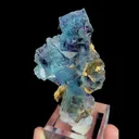 Natural Blue Phantom Fluorite, Mineral Specimen: Yindu,Inner Mongolia (50*60*20MM) - image 2