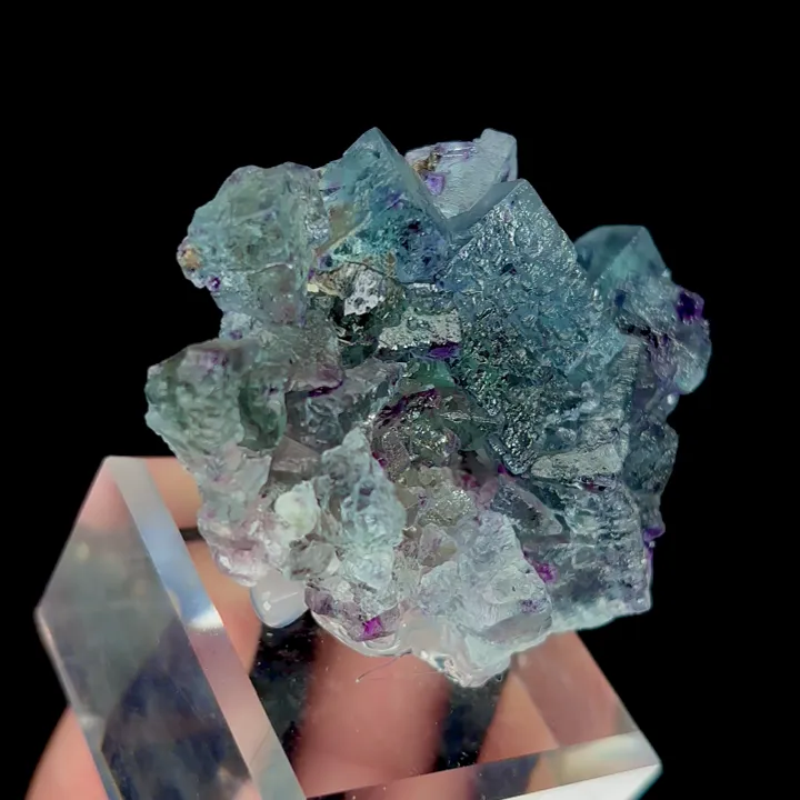 Natural Blue Phantom Fluorite, Mineral Specimen: Yindu,Inner Mongolia (55*30*20MM) - image 3
