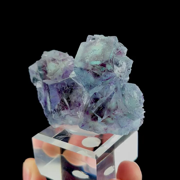 Natural Blue Phantom Fluorite, Mineral Specimen: Yindu,Inner Mongolia (70*20*45MM) - image 3