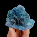 Natural Blue Phantom Fluorite, Mineral Specimen: Yindu,Inner Mongolia (70*55*30MM) - image 1