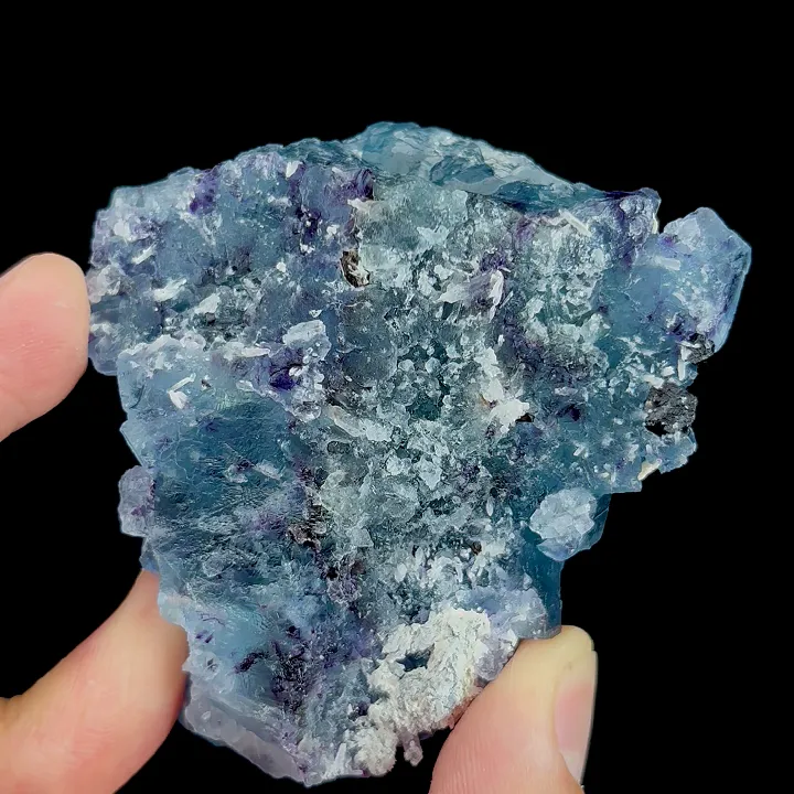 Natural Blue Phantom Fluorite, Mineral Specimen: Yindu,Inner Mongolia (70*55*30MM) - image 4