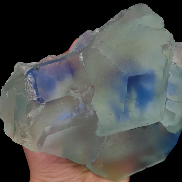 Natural Blue Phantom Fluorite, Mineral Specimen:Fujian,China (130*125*60MM) image