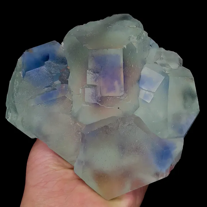 Natural Blue Phantom Fluorite, Mineral Specimen:Fujian,China (130*125*60MM) - image 4