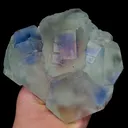 Natural Blue Phantom Fluorite, Mineral Specimen:Fujian,China (130*125*60MM) - image 4