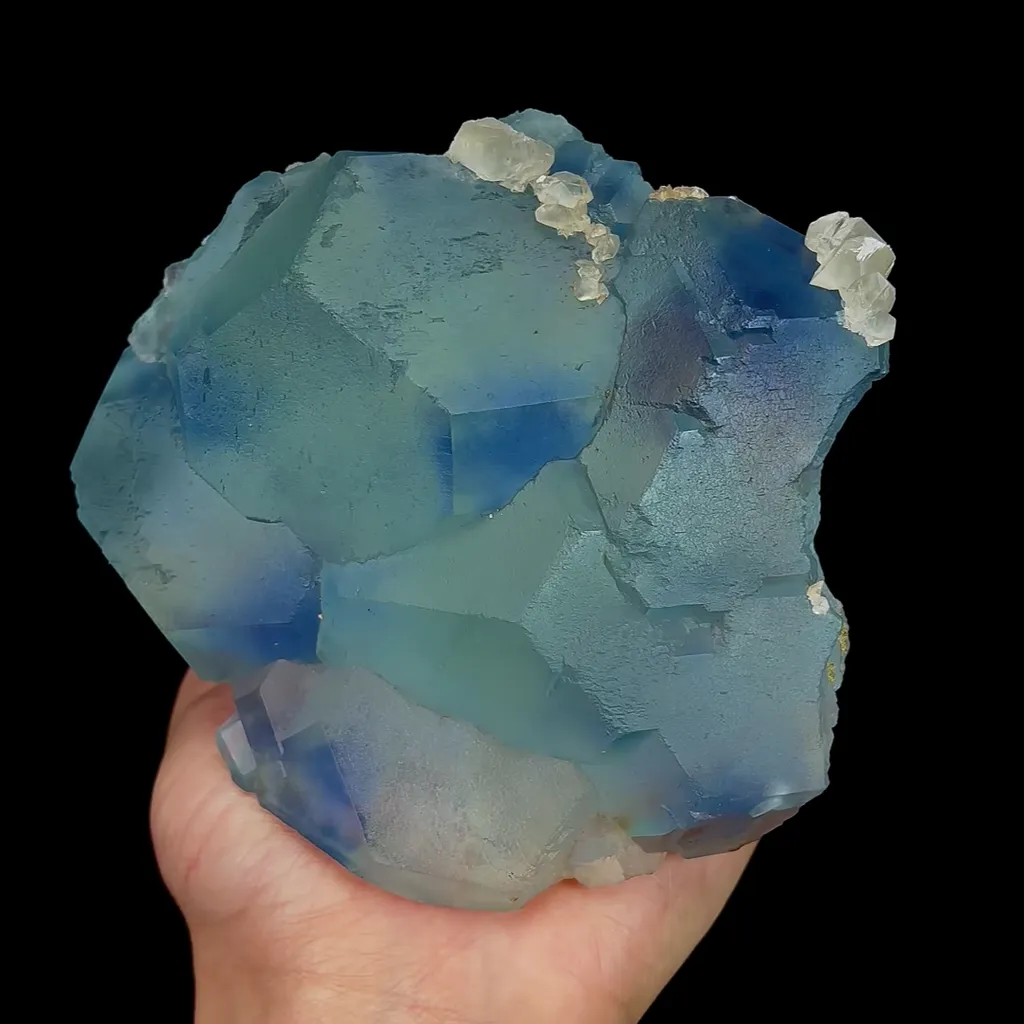 Natural Blue Phantom Fluorite, Mineral Specimen:Fujian,China (130*80*105MM) image