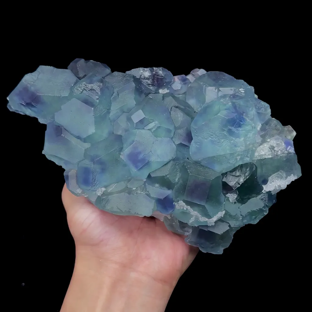 Natural Blue Phantom Fluorite Mineral Specimen,High Quality Specimen,FUJIAN,CHINA(205*117*63mm) - image 2