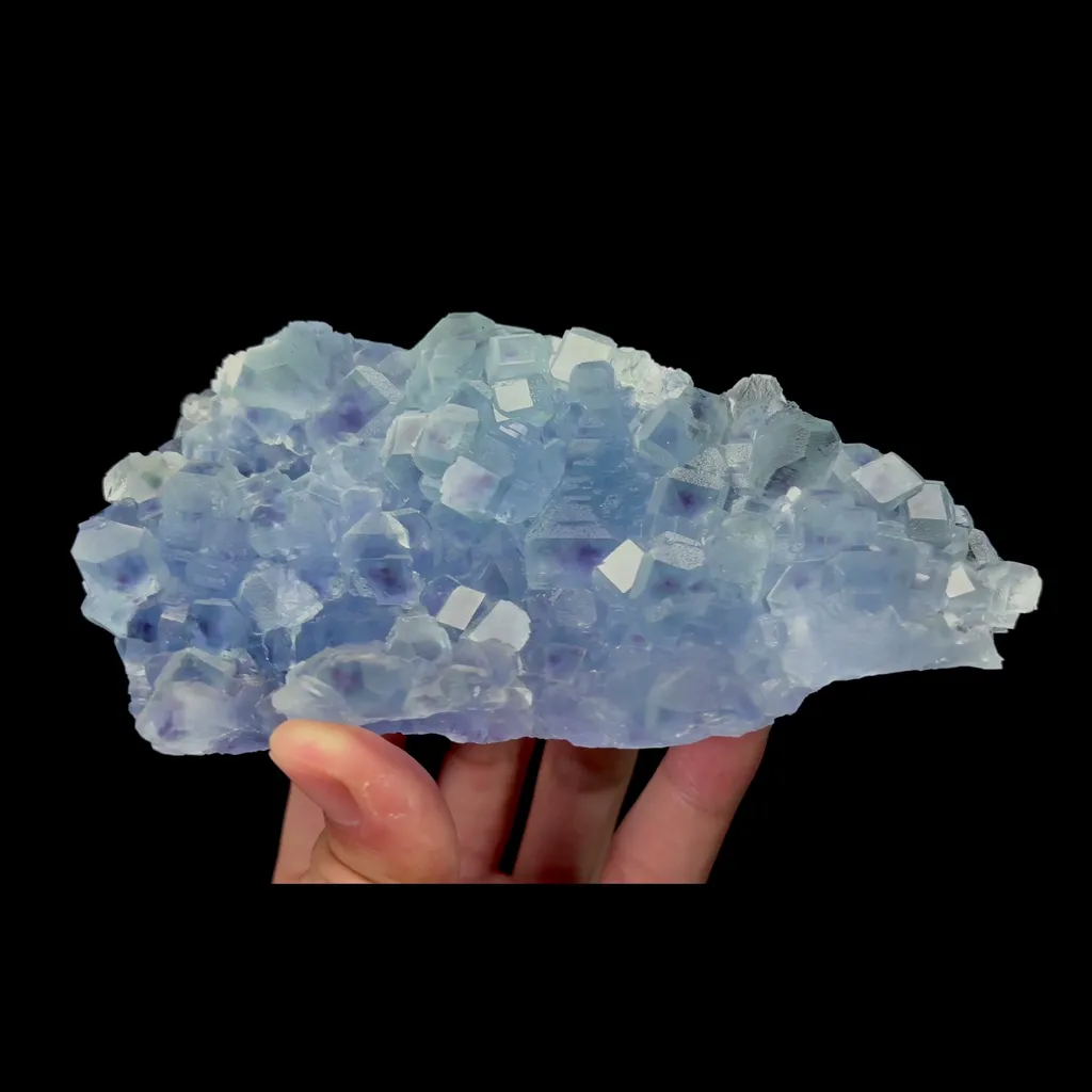 Natural Blue Phantom Fluorite Mineral Specimen,High Quality Specimen,SHIZHUYUAN,HUNAN,CHINA(140*75*36mm) - image 2
