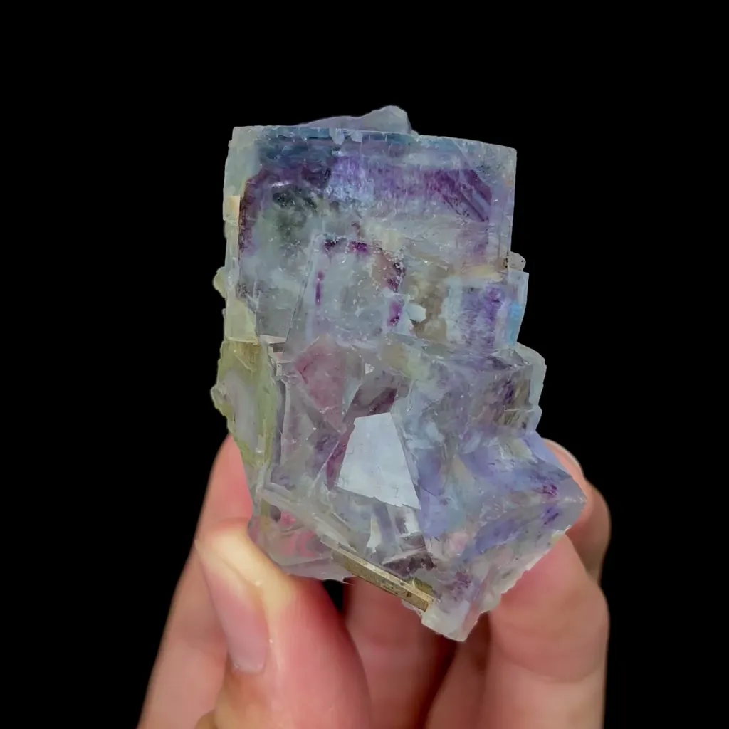Natural Blue Phantom Fluorite Mineral Specimen,High Quality Specimen,YAO GANG XIAN,HUNAN,CHINA(30*60*25mm) image