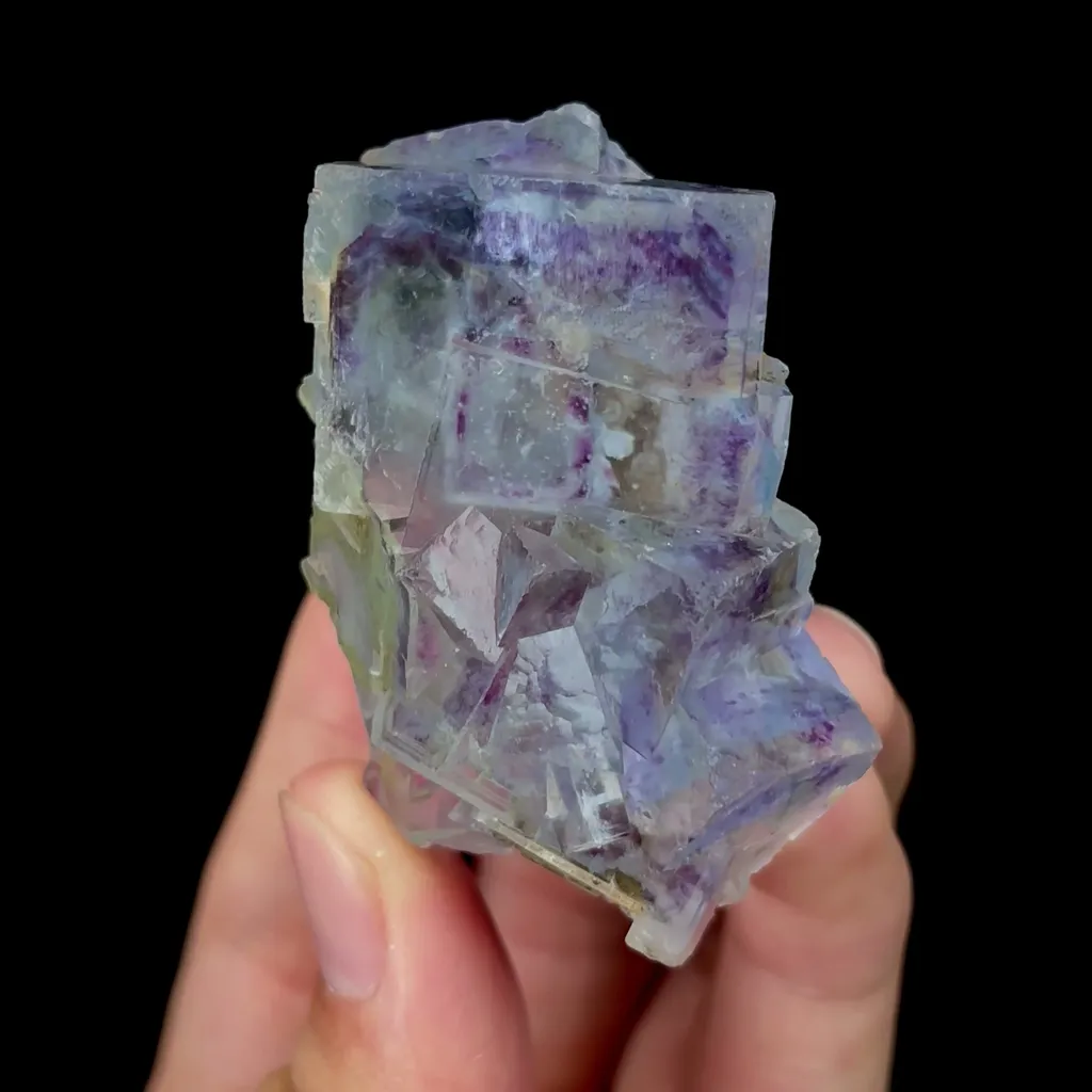 Natural Blue Phantom Fluorite Mineral Specimen,High Quality Specimen,YAO GANG XIAN,HUNAN,CHINA(30*60*25mm) - image 3