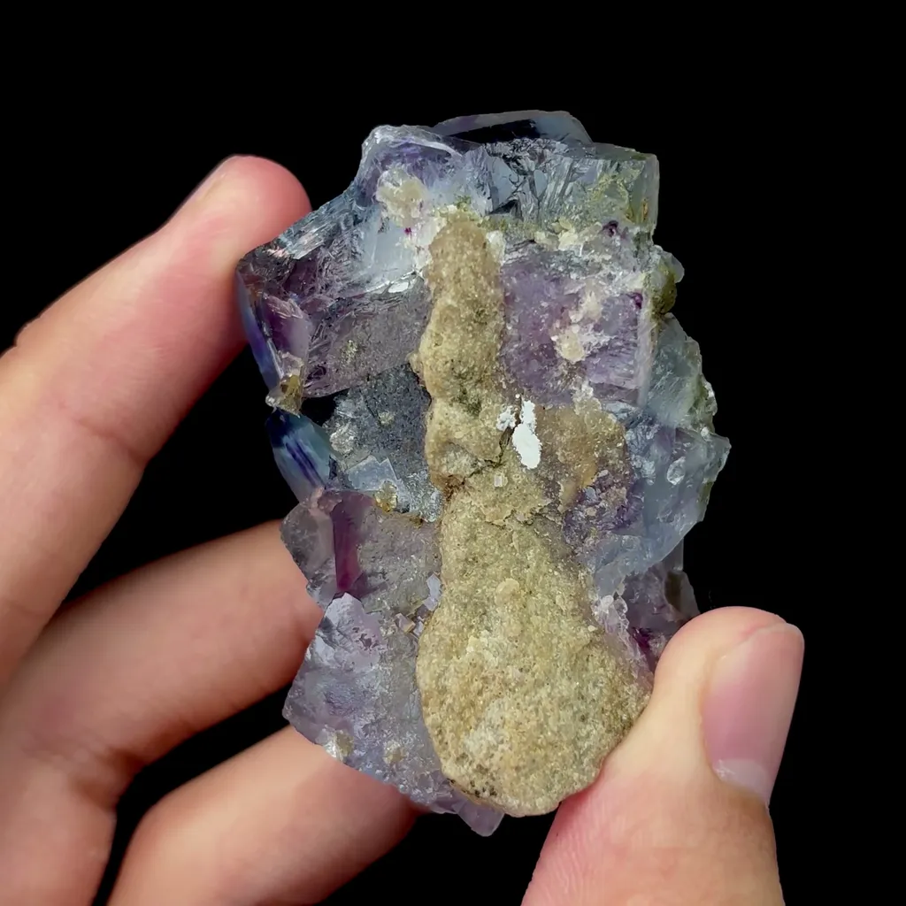 Natural Blue Phantom Fluorite Mineral Specimen,High Quality Specimen,YAO GANG XIAN,HUNAN,CHINA(30*60*25mm) - image 4