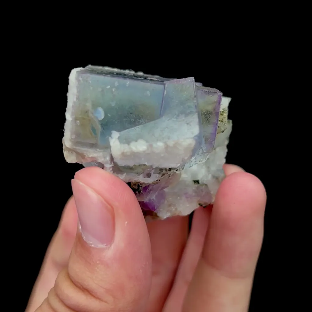 Natural Blue Phantom Fluorite Mineral Specimen,High Quality Specimen,YAO GANG XIAN,HUNAN,CHINA(35*35*35mm) - image 2