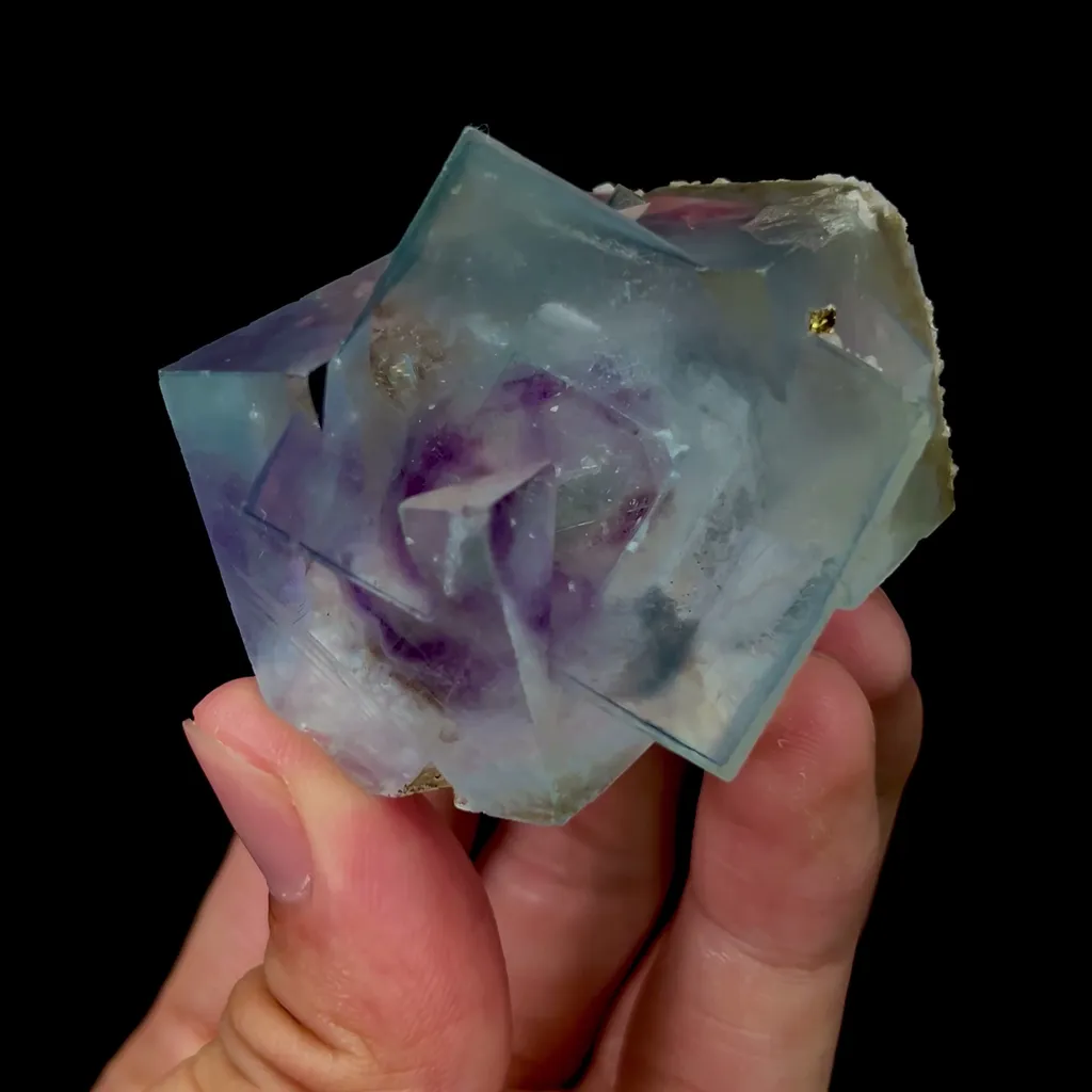 Natural Blue Phantom Fluorite Mineral Specimen,High Quality Specimen,YAO GANG XIAN,HUNAN,CHINA(45*44*51mm) - image 4