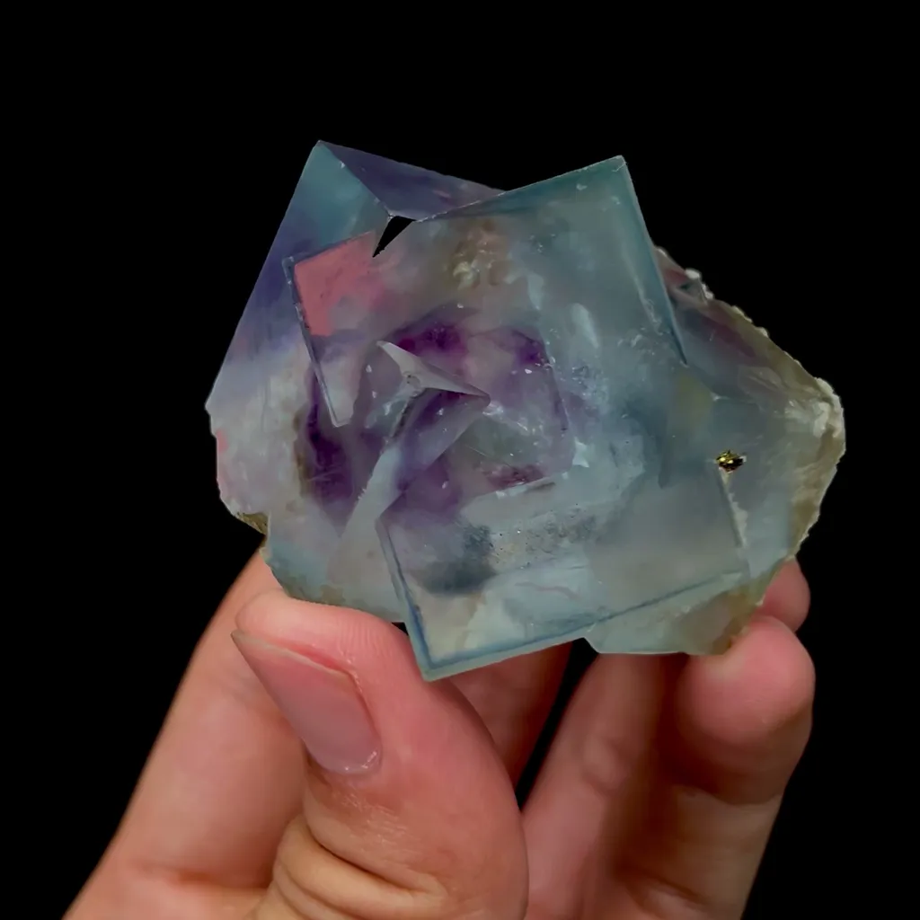 Natural Blue Phantom Fluorite Mineral Specimen,High Quality Specimen,YAO GANG XIAN,HUNAN,CHINA(45*44*51mm) - image 2