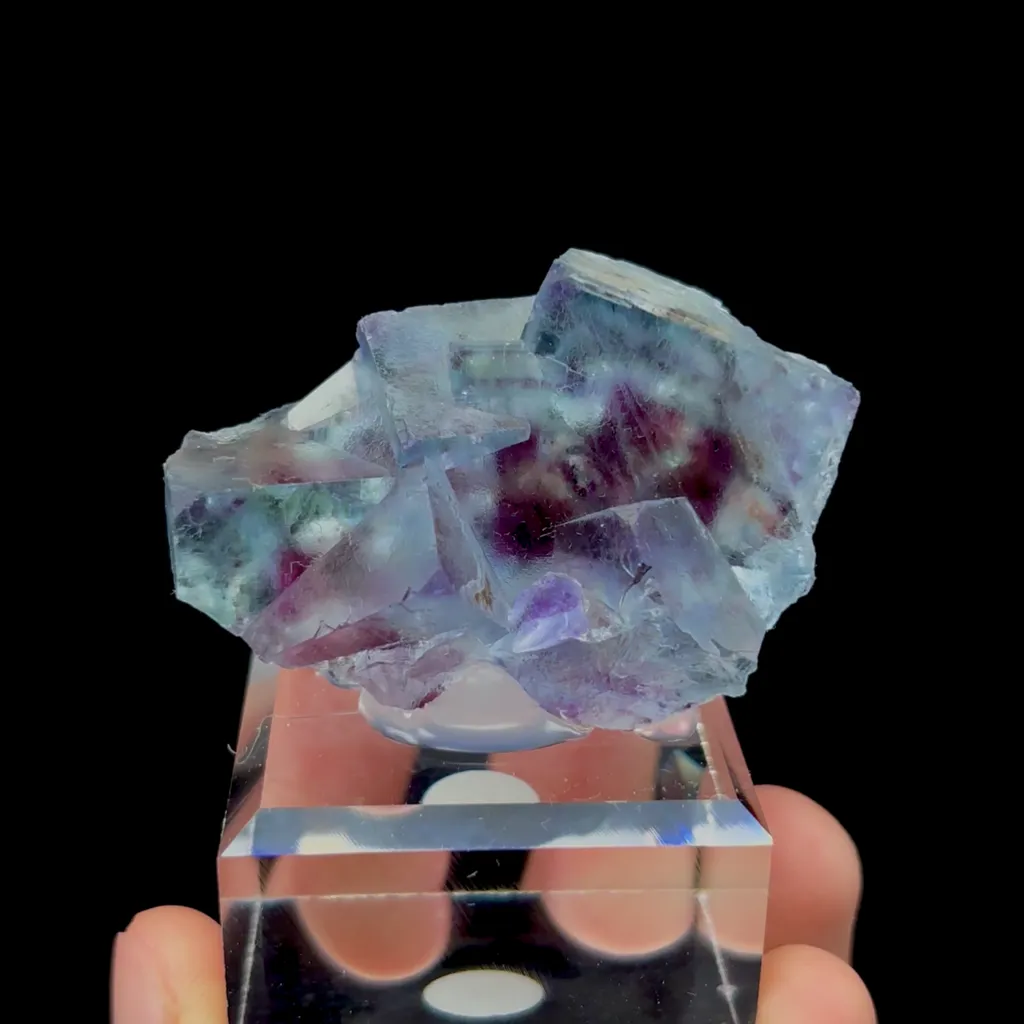 Natural Blue Phantom Fluorite Mineral Specimen,High Quality Specimen,YINDU,INNER MONGOLIA,CHINA(54*31*35mm) image