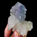 Natural Blue Phantom Fluorite Mineral Specimen,High Quality Stepped Specimen:YAOGANGXIAN (75*80*70mm) - image 2